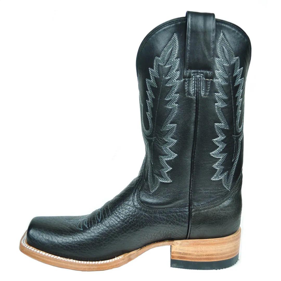 Willacy Stockman Square Toe Boot - Black