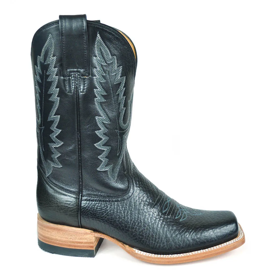 Willacy Stockman Square Toe Boot - Black