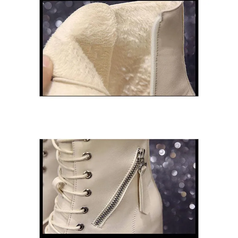 Women Martin Boots Autumn Winter Warm Shoes Woman Fashion Motorcycle Winter Boots Women Boots