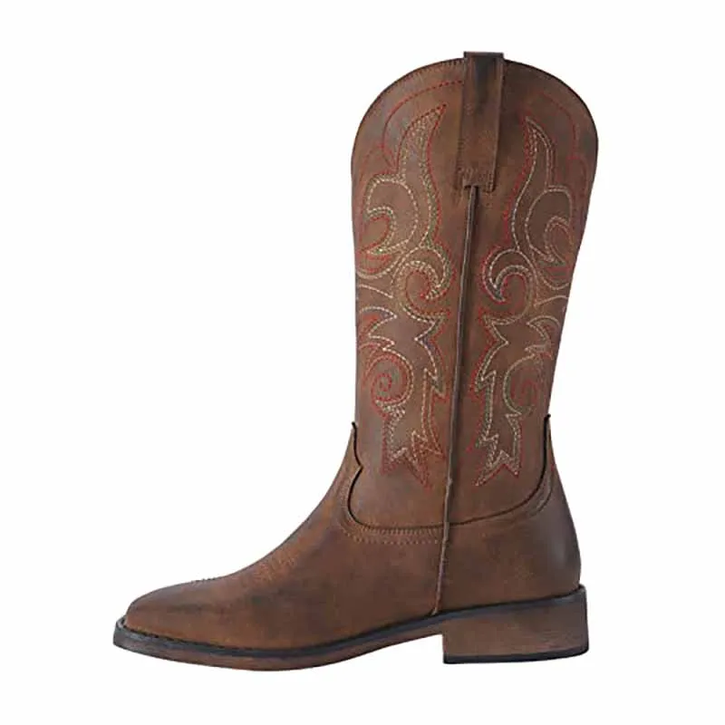 Women West Cowgirl Boots Embroidered Cowboy Boot