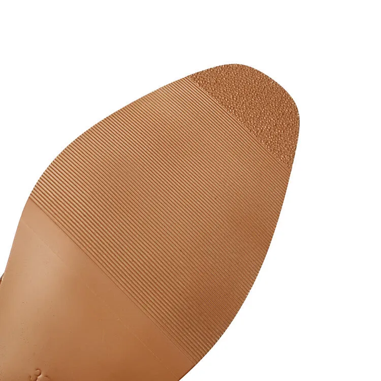 Women's Embroider Sequins Block Heel Mid Calf Western Boots