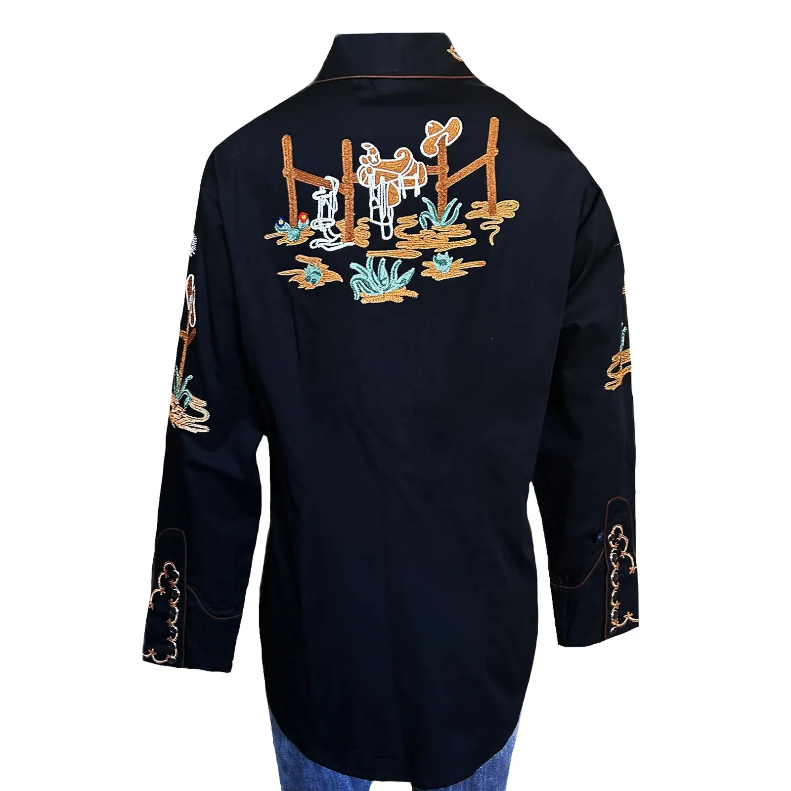 Women's Vintage Western Shirt Collection: Rockmount Boots and Cactus Black