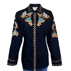 Women's Vintage Western Shirt Collection: Rockmount Boots and Cactus Black