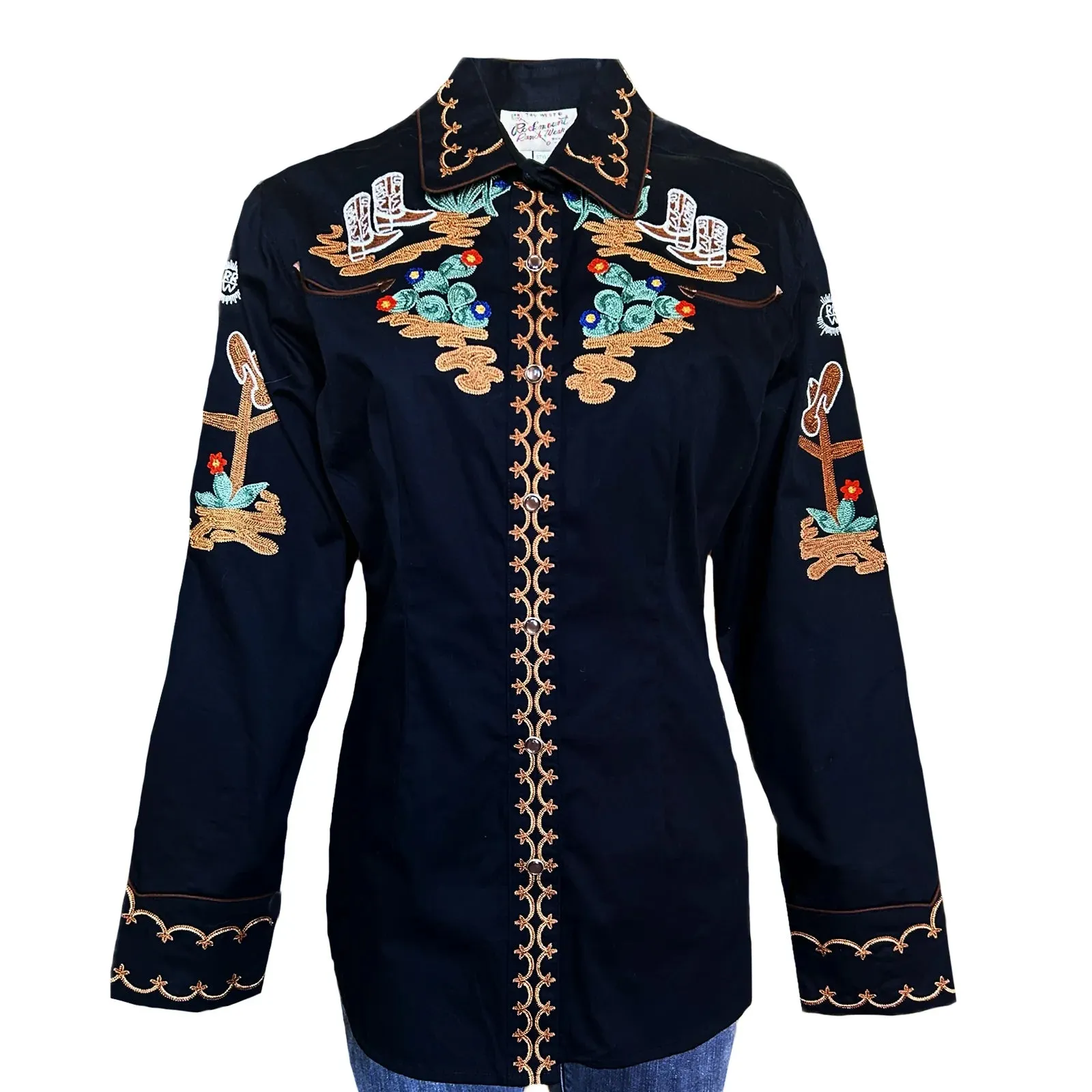 Women's Vintage Western Shirt Collection: Rockmount Boots and Cactus Black