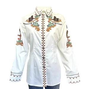 Women's Vintage Western Shirt Collection: Rockmount Boots and Cactus Ivory