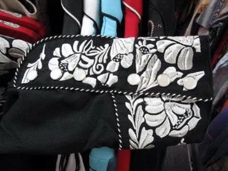 Women's Vintage Western Shirt Collection: Scully Gunfighter Black & Silver