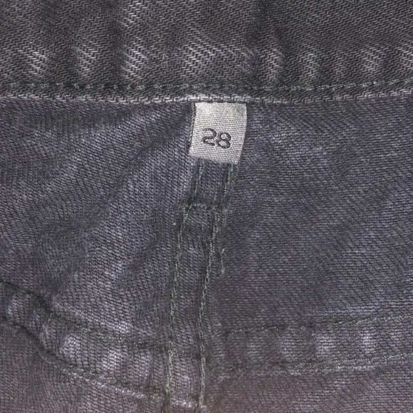 Y2K side zip reflective distressed jeans