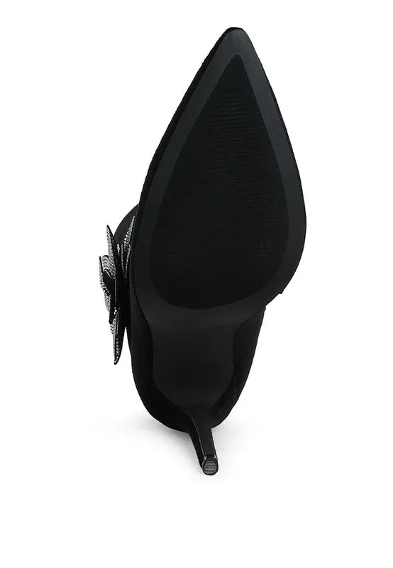 Yarrow Rhinestones Petal Boots