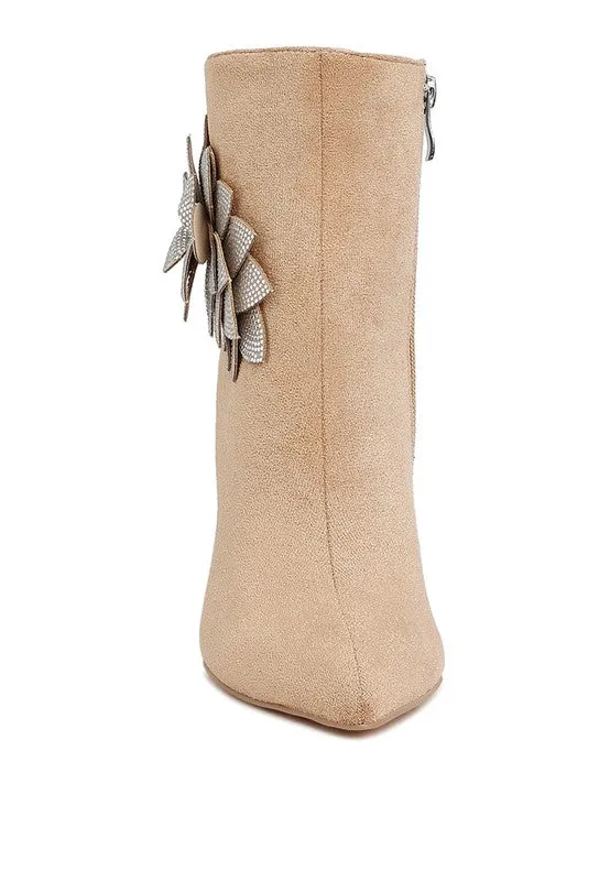 Yarrow Rhinestones Petal Boots