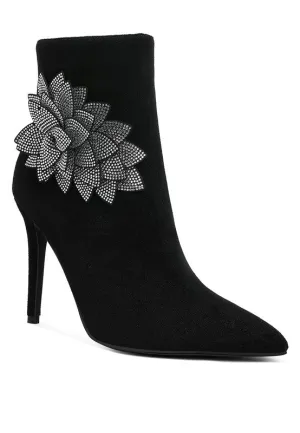 Yarrow Rhinestones Petal Boots