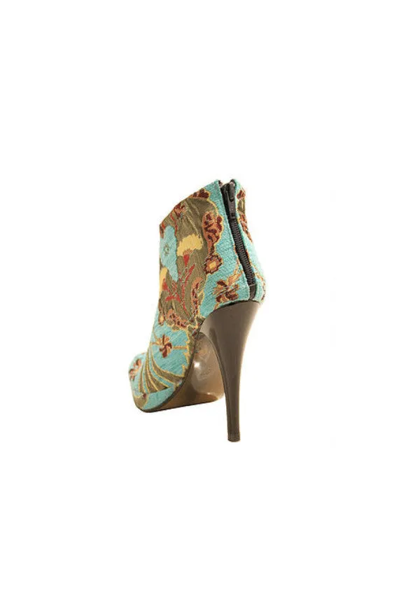 Zeyzani Turquoise Ankle Boot Final Sale